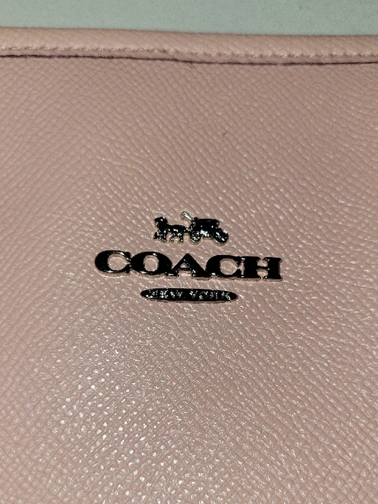 Coach Blush Pink Leather Tote with Double Straps - Picture 4 of 15